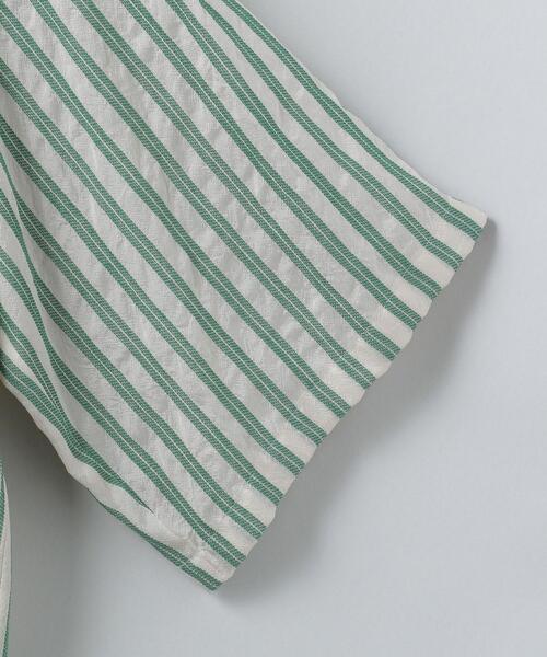 6（ロク）の「＜6(ROKU)＞CUPRA COTTON STRIPE TUNIC/チュニック（チュニック・レディース・オフホワイト/ケリー・FREE）」の6枚目の写真