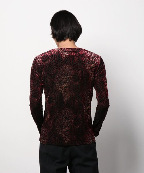 TORNADO MART（トルネードマート）の「TORNADO MART∴ベロアレオパオパール長袖カットソー（Tシャツ/カットソー・メンズ・レッド/グリーン・LL/LARGE/MEDIUM）」の4枚目の写真