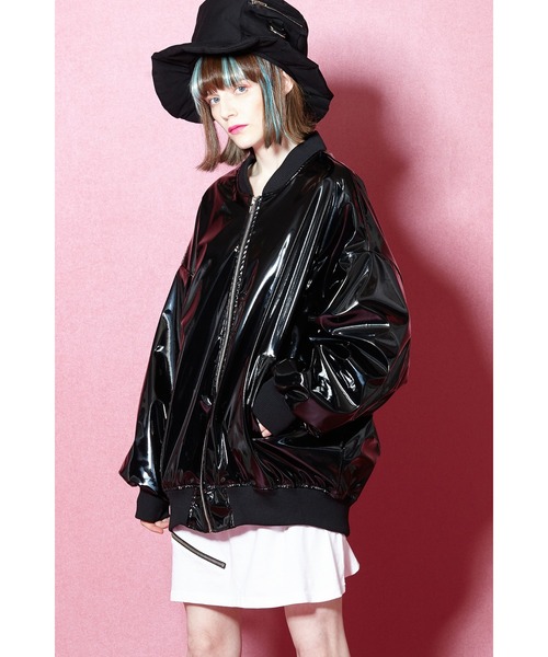 ankoROCK（アンコロック）の「エナメルブルゾン -オーバーサイズ