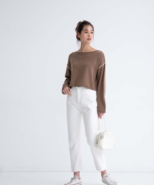 fifth（フィフス）の「フェイクレザーラウンドミニバッグ（ショルダーバッグ・レディース・ホワイト/ブラック/ベージュ・FREE）」の13枚目の写真