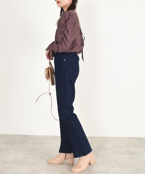 w closet（ダブルクローゼット）の「裾スリットフレアパンツ（その他パンツ・レディース・ネイビー・マルチサイズ）」の15枚目の写真