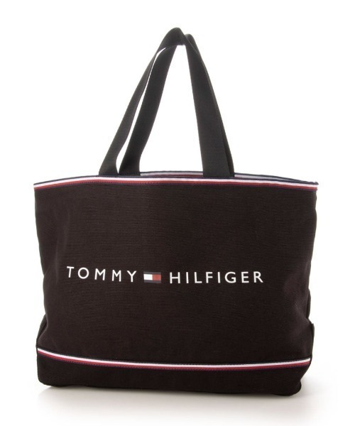TOMMY HILFIGER(トミーヒルフィガー)の「【オンライン限定】ショッパーキャンバストートバッグ(トートバッグ・レディース・ブラック/ネイビー・FREE)」の12枚目の写真