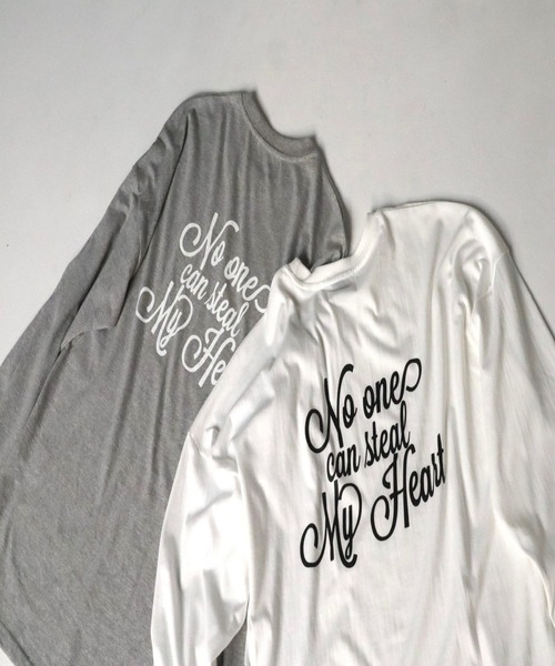 epine（エピヌ）の「pinup girl long tee（Tシャツ/カットソー・レディース・ホワイト/グレー・FREE）」の6枚目の写真