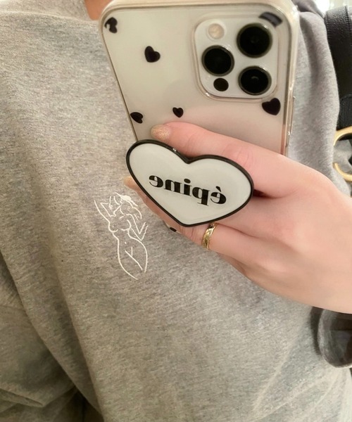 epine（エピヌ）の「pinup girl long tee（Tシャツ/カットソー・レディース・ホワイト/グレー・FREE）」の10枚目の写真