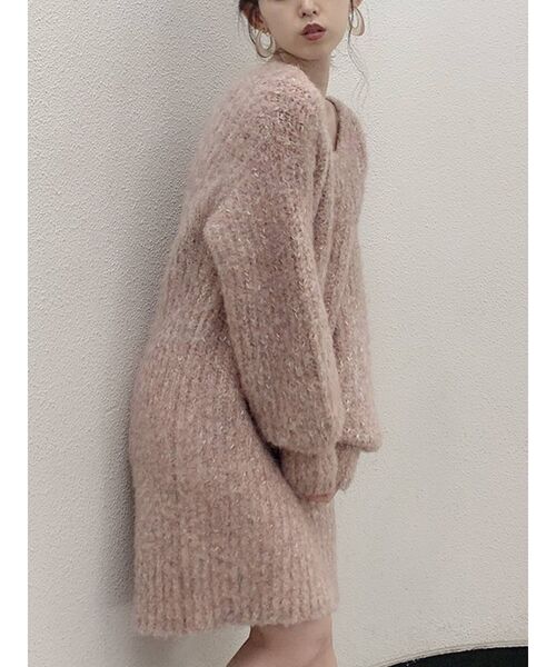 dazzlin（ダズリン）の「シュガーニットチュニック（チュニック・レディース・ベージュ/グレー/ピンク/ブルー・FREE）」の10枚目の写真