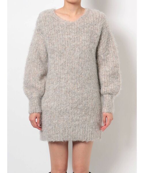 dazzlin（ダズリン）の「シュガーニットチュニック（チュニック・レディース・ベージュ/グレー/ピンク/ブルー・FREE）」の11枚目の写真