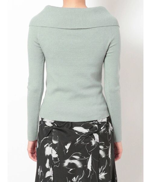 MERCURYDUO(マーキュリーデュオ)の「セーラーカラーオフショル2WAYニット(ニット/セーター・レディース・オフホワイト/ブラック/ミント/ピンク・FREE)」の8枚目の写真