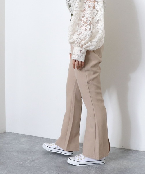 archives（アルシーヴ）の「バックスリットフレアパンツ（その他パンツ・レディース・ブラック/ベージュ/グリーン/マスタード・MEDIUM）」の22枚目の写真