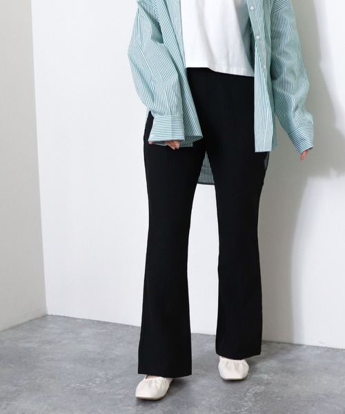 archives（アルシーヴ）の「バックスリットフレアパンツ（その他パンツ・レディース・ブラック/ベージュ/グリーン/マスタード・MEDIUM）」の8枚目の写真