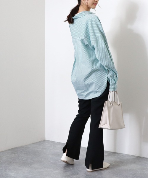 archives（アルシーヴ）の「バックスリットフレアパンツ（その他パンツ・レディース・ブラック/ベージュ/グリーン/マスタード・MEDIUM）」の17枚目の写真