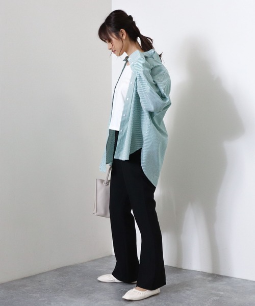 archives（アルシーヴ）の「バックスリットフレアパンツ（その他パンツ・レディース・ブラック/ベージュ/グリーン/マスタード・MEDIUM）」の16枚目の写真