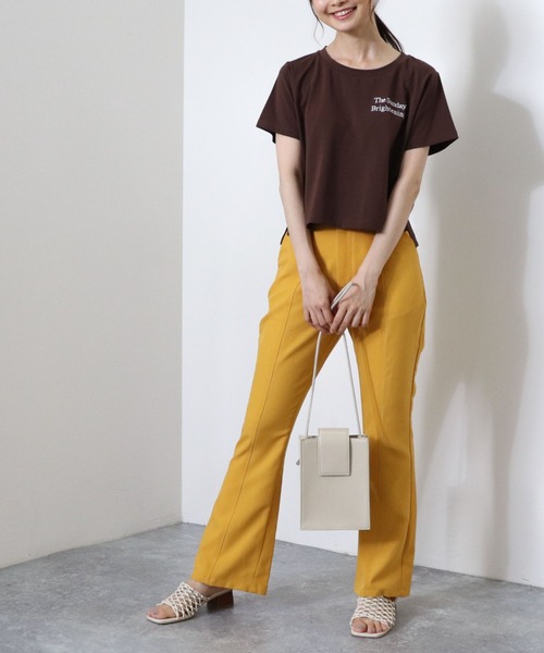 archives（アルシーヴ）の「バックスリットフレアパンツ（その他パンツ・レディース・ブラック/ベージュ/グリーン/マスタード・MEDIUM）」の20枚目の写真