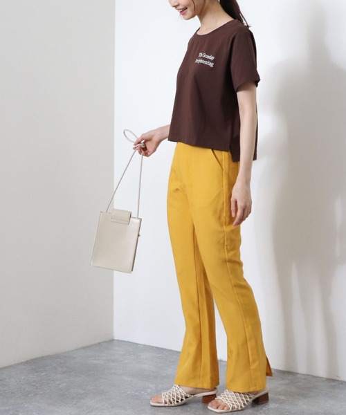 archives（アルシーヴ）の「バックスリットフレアパンツ（その他パンツ・レディース・ブラック/ベージュ/グリーン/マスタード・MEDIUM）」の21枚目の写真