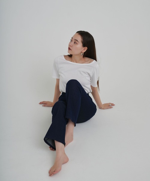 TINA:JOJUN(ティーナジョジュン)の「ブーツカット デニム TINA:JOJUN(デニムパンツ・レディース・ライトブルー/ブルー/インディゴブルー/ブラック・XS/S/M)」の19枚目の写真