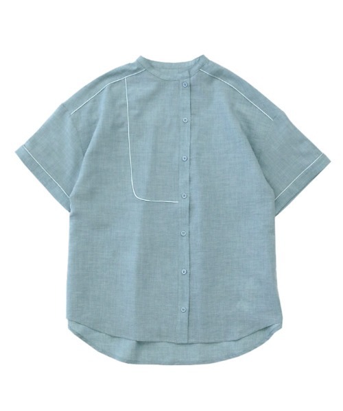 select MOCA（セレクトモカ）の「半袖ブラウス（シャツ/ブラウス・レディース・オレンジ・FREE）」の2枚目の写真