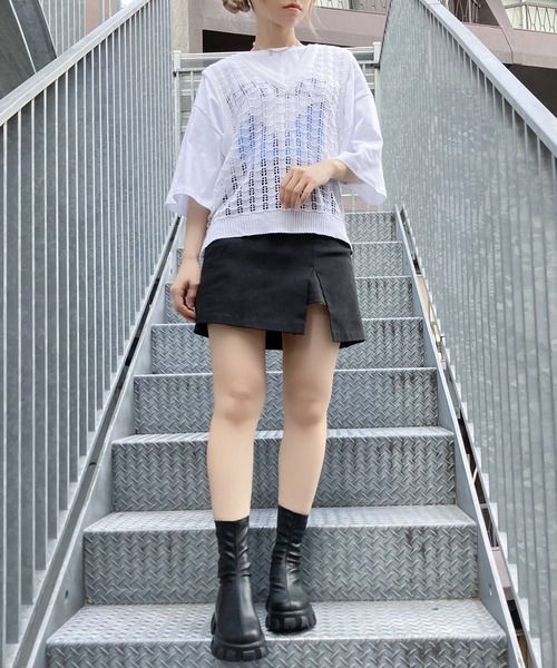 Figments（フィグメンツ）の「フィットショートブーツ（ブーツ・レディース・ブラック・SMALL/MEDIUM）」の7枚目の写真