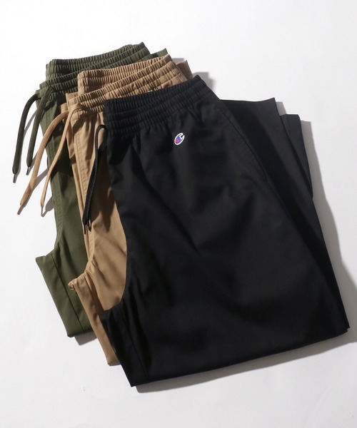 Champion（チャンピオン）の「Champion◆ツイルイージーワイドパンツ/カラーパンツ（チノパンツ・メンズ・ブラック/ベージュ/オリーブ・M/L/XL）」の6枚目の写真