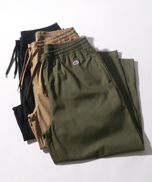 Champion（チャンピオン）の「Champion◆ツイルイージーワイドパンツ/カラーパンツ（チノパンツ・メンズ・ブラック/ベージュ/オリーブ・M/L/XL）」の15枚目の写真