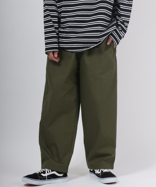 Champion（チャンピオン）の「Champion◆ツイルイージーワイドパンツ/カラーパンツ（チノパンツ・メンズ・ブラック/ベージュ/オリーブ・M/L/XL）」の19枚目の写真