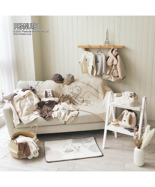 PEANUTS（ピーナッツ）の「PEANUTS 3柄刺繍キャップ（キャップ・キッズ・ミント/ベージュ/ブラウン・58/50/46/54）」の12枚目の写真