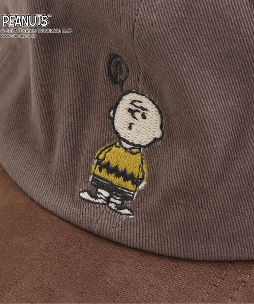 PEANUTS（ピーナッツ）の「PEANUTS 3柄刺繍キャップ（キャップ・キッズ・ミント/ベージュ/ブラウン・58/50/46/54）」の11枚目の写真