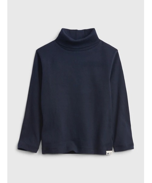GAP(ギャップ)の「オーガニックコットン100% ブラナン プレイタイムフェイバリット タートルネック Tシャツ (幼児)(Tシャツ/カットソー・キッズ・ホワイト/ネイビー/ブルー系その他・2 YRS/12-18 M/3 YRS/5 YRS/18-24M/4 YRS)」の3枚目の写真