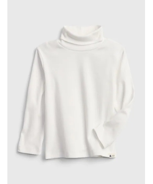 GAP(ギャップ)の「オーガニックコットン100% ブラナン プレイタイムフェイバリット タートルネック Tシャツ (幼児)(Tシャツ/カットソー・キッズ・ホワイト/ネイビー/ブルー系その他・2 YRS/12-18 M/3 YRS/5 YRS/18-24M/4 YRS)」の2枚目の写真