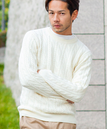 BEAUTY&YOUTH UNITED ARROWS | BY ノーブル ケーブル ニット ◆(ニット/セーター)