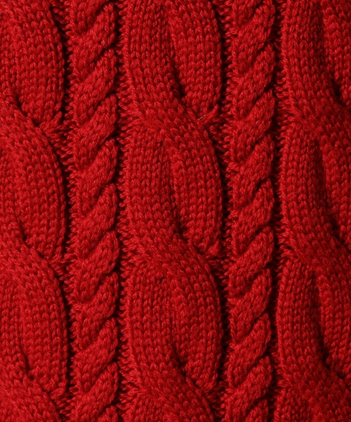 BEAUTY&YOUTH UNITED ARROWS（ビューティーアンドユースユナイテッドアローズ）の「BY ノーブル ケーブル ニット ◆（ニット/セーター・メンズ・ネイビー/ホワイト/グレー/レッド・SMALL/LARGE/X-LARGE/MEDIUM）」の15枚目の写真