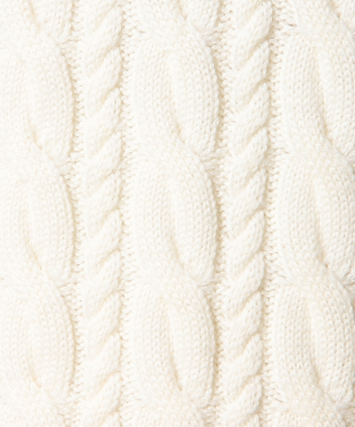 BEAUTY&YOUTH UNITED ARROWS（ビューティーアンドユースユナイテッドアローズ）の「BY ノーブル ケーブル ニット ◆（ニット/セーター・メンズ・ネイビー/ホワイト/グレー/レッド・SMALL/LARGE/X-LARGE/MEDIUM）」の6枚目の写真