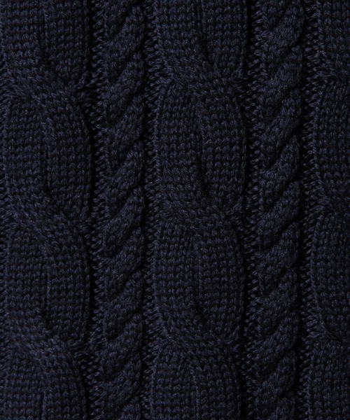 BEAUTY&YOUTH UNITED ARROWS（ビューティーアンドユースユナイテッドアローズ）の「BY ノーブル ケーブル ニット ◆（ニット/セーター・メンズ・ネイビー/ホワイト/グレー/レッド・SMALL/LARGE/X-LARGE/MEDIUM）」の10枚目の写真