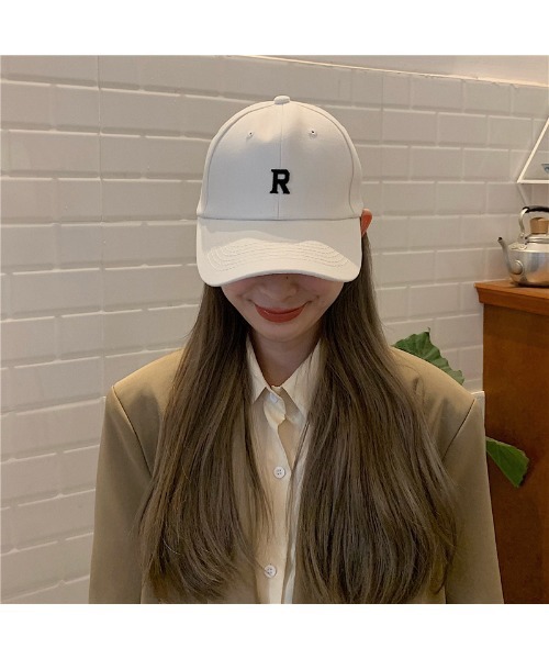 Loco Ocean（ロコオーシャン）の「ワンポイントミニロゴワッペン付き ベースボールキャップ（キャップ・レディース・ホワイト/ブラウン/アイボリー/ピンク/ブラック/ライトピンク/ブルー・ONE SIZE）」の2枚目の写真