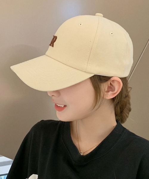 Loco Ocean（ロコオーシャン）の「ワンポイントミニロゴワッペン付き ベースボールキャップ（キャップ・レディース・ホワイト/ブラウン/アイボリー/ピンク/ブラック/ライトピンク/ブルー・ONE SIZE）」の8枚目の写真