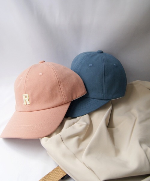 ワンポイントミニロゴワッペン付き ベースボールキャップ