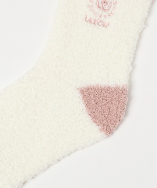 LAKOLE(ラコレ)の「ライン柄ショートルームソックス / 216586(ソックス/靴下・レディース・ベージュ/ピンク/グリーン/チャコール・MEDIUM/LARGE)」の9枚目の写真