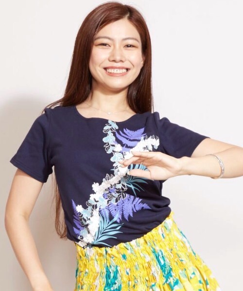 CoCoさま　まとめ　3点 マウナロア 花 （シャイニーピカケ）　Tシャツ 等 Maunaloa（マウナロア）の「【Maunaloa】シャイニーピカケT
