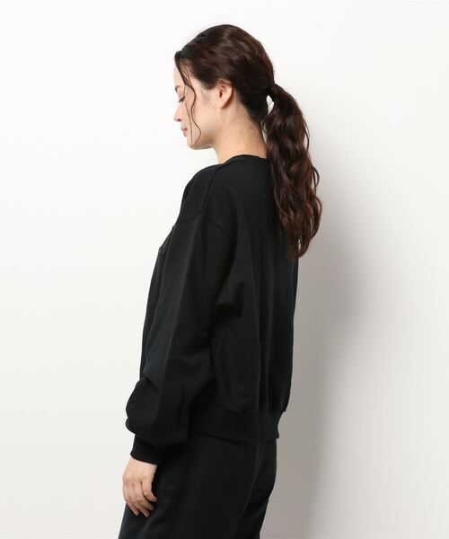 prose verse（プロズヴェール）の「立体刺繍ロゴ裏毛プルオーバー（スウェット・レディース・ブラック/グレー/グリーン・MEDIUM）」の5枚目の写真