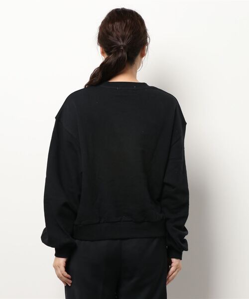 prose verse（プロズヴェール）の「立体刺繍ロゴ裏毛プルオーバー（スウェット・レディース・ブラック/グレー/グリーン・MEDIUM）」の4枚目の写真