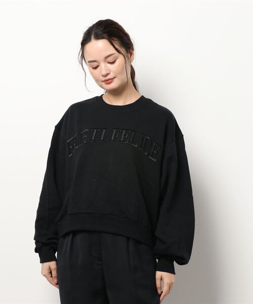 prose verse（プロズヴェール）の「立体刺繍ロゴ裏毛プルオーバー（スウェット・レディース・ブラック/グレー/グリーン・MEDIUM）」の21枚目の写真