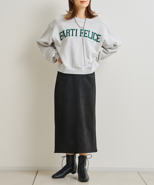 prose verse（プロズヴェール）の「立体刺繍ロゴ裏毛プルオーバー（スウェット・レディース・ブラック/グレー/グリーン・MEDIUM）」の7枚目の写真