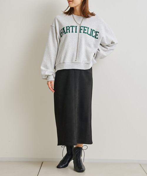 prose verse（プロズヴェール）の「立体刺繍ロゴ裏毛プルオーバー（スウェット・レディース・ブラック/グレー/グリーン・MEDIUM）」の8枚目の写真