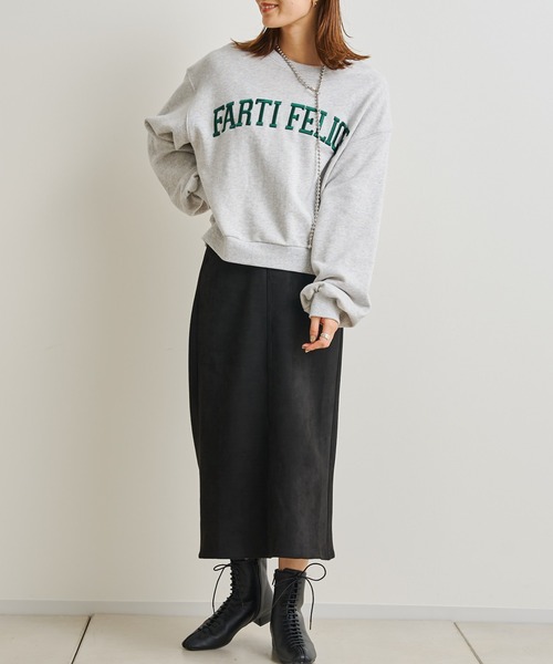 prose verse（プロズヴェール）の「立体刺繍ロゴ裏毛プルオーバー（スウェット・レディース・ブラック/グレー/グリーン・MEDIUM）」の10枚目の写真