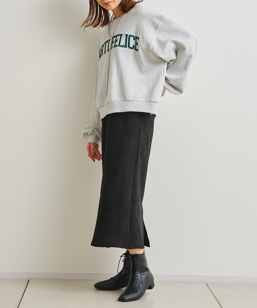 prose verse（プロズヴェール）の「立体刺繍ロゴ裏毛プルオーバー（スウェット・レディース・ブラック/グレー/グリーン・MEDIUM）」の11枚目の写真