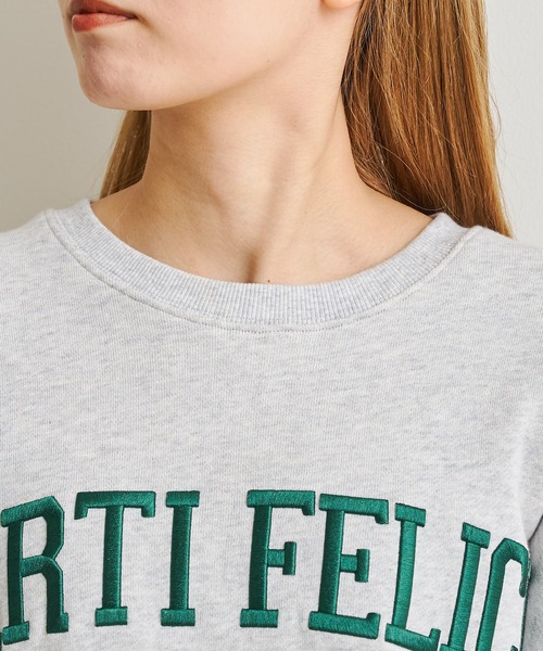 prose verse（プロズヴェール）の「立体刺繍ロゴ裏毛プルオーバー（スウェット・レディース・ブラック/グレー/グリーン・MEDIUM）」の15枚目の写真