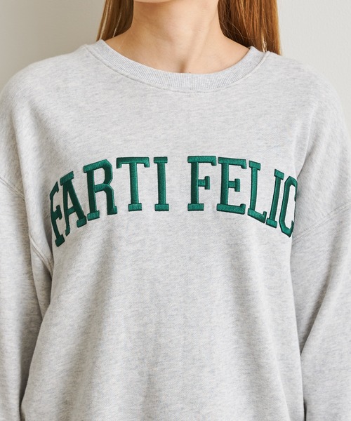 prose verse（プロズヴェール）の「立体刺繍ロゴ裏毛プルオーバー（スウェット・レディース・ブラック/グレー/グリーン・MEDIUM）」の16枚目の写真