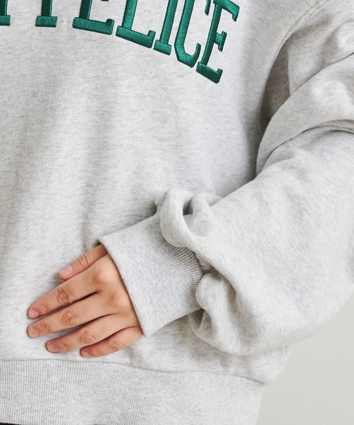 prose verse（プロズヴェール）の「立体刺繍ロゴ裏毛プルオーバー（スウェット・レディース・ブラック/グレー/グリーン・MEDIUM）」の18枚目の写真