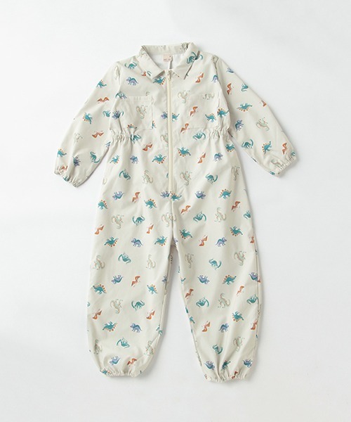 petit main（プティマイン）の「総柄プレイウェア（つなぎ/オールインワン・キッズ・ライトカーキ/キナリ・S/M）」の14枚目の写真