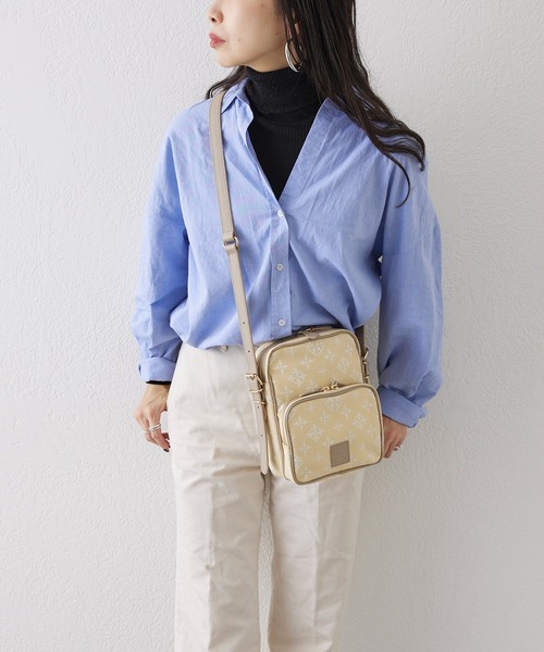 russet(ラシット)の「【VINTAGE COLLECTION】ショルダーバッグ【コットンジャガード】CE-897-WEB(ショルダーバッグ・レディース・ベージュ/グレー/レモンイエロー/ベージュ系2/ライトグレー・FREE)」の13枚目の写真