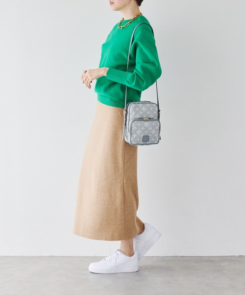 russet(ラシット)の「【VINTAGE COLLECTION】ショルダーバッグ【コットンジャガード】CE-897-WEB(ショルダーバッグ・レディース・ベージュ/グレー/レモンイエロー/ベージュ系2/ライトグレー・FREE)」の8枚目の写真