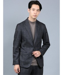 TAKA-Q（タカキュー）の「タカキューメンズ/TAKA-Q：MEN プリントジャージ チェック柄 セットアップ2ボタンジャケット （セットアップパンツございます）（スーツジャケット・メンズ）」